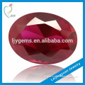 Wholesale Good Quality Oval Synthetic Faceted Ruby 5# Stone